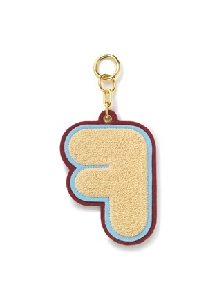  - CHAOS - Alphabet chenille luggage tag – F