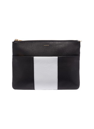 Main View - Click To Enlarge - CHAOS - Leather clutch – Black/White