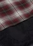 Detail View - Click To Enlarge - GROUND ZERO - Detachable slip dress cutout shoulder asymmetric shirt dress