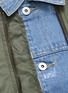  - GROUND ZERO - Double placket patchwork bomber jacket