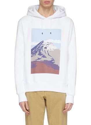 Main View - Click To Enlarge - AZTECH MOUNTAIN - Mountain graphic print hoodie