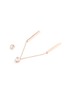 Detail View - Click To Enlarge - OLIVIA YAO - 'Moonstone Reflection' chain bar drop earrings