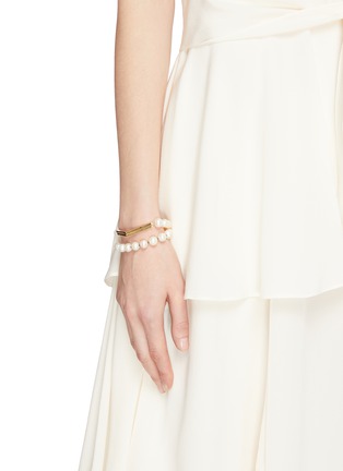 Figure View - Click To Enlarge - OLIVIA YAO - 'Pearl Opticks' bar charm bracelet