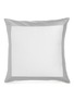 Main View - Click To Enlarge - FRETTE - Bold cushion cover – Milk/Cliff Grey