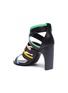  - PIERRE HARDY - 'Alpha' colourblock strappy leather sandals