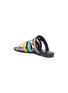  - PIERRE HARDY - 'Alpha' colourblock strappy leather slide sandals