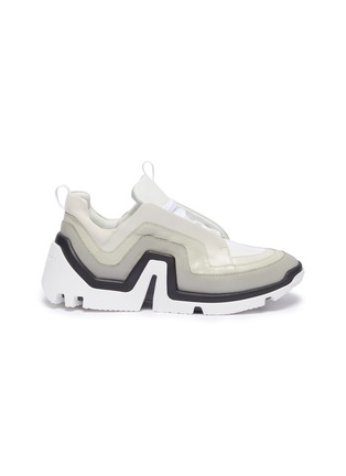 Main View - Click To Enlarge - PIERRE HARDY - 'Vibe' wavy panel chunky leather sneakers
