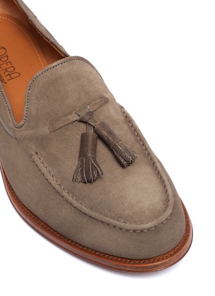Detail View - Click To Enlarge - ANTONIO MAURIZI - 'Oliver' tassel suede loafers