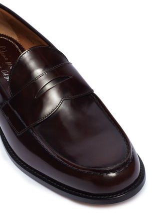 Detail View - Click To Enlarge - ANTONIO MAURIZI - 'Cordivan' leather penny loafers