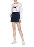 Figure View - Click To Enlarge - FILA X 3.1 PHILLIP LIM - Belted paperbag shorts