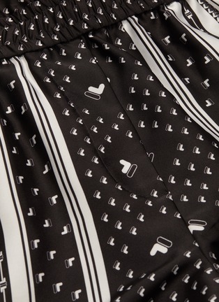  - FILA X 3.1 PHILLIP LIM - Belted logo print paperbag shorts