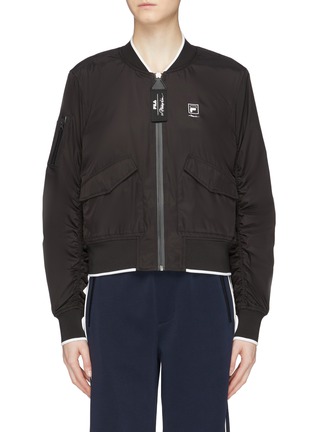 Main View - Click To Enlarge - FILA X 3.1 PHILLIP LIM - Ruched sleeve 3M Thinsulate™ bomber jacket