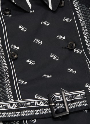  - FILA X 3.1 PHILLIP LIM - Belted logo print trench coat