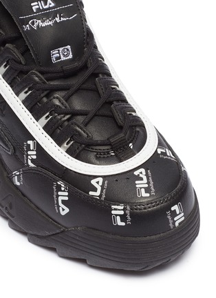 Detail View - Click To Enlarge - FILA X 3.1 PHILLIP LIM - 'Disruptor II' logo print leather chunky sneakers