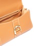 Detail View - Click To Enlarge - DELVAUX - 'Brillant East West Rodéo Surpiqué' contrast topstitching leather satchel