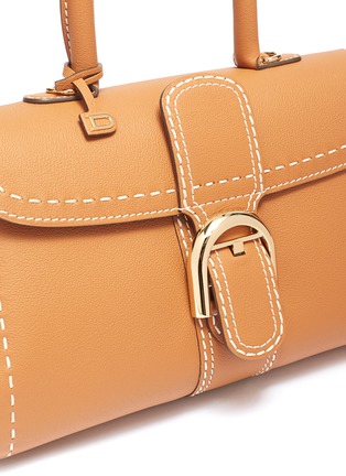  - DELVAUX - 'Brillant East West Rodéo Surpiqué' contrast topstitching leather satchel