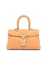 Main View - Click To Enlarge - DELVAUX - 'Brillant East West Rodéo Surpiqué' contrast topstitching leather satchel