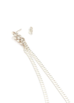 Detail View - Click To Enlarge - SASKIA DIEZ - 'Silver Grand' chain fringe sterling silver earrings