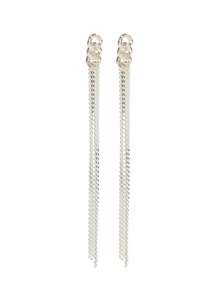 Main View - Click To Enlarge - SASKIA DIEZ - 'Silver Grand' chain fringe sterling silver earrings