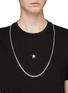 Figure View - Click To Enlarge - SASKIA DIEZ - 'Identity' silver lasso necklace