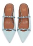 Detail View - Click To Enlarge - MALONE SOULIERS - 'Maureen Luwolt' polka dot strappy suede slides
