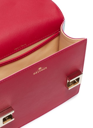 Detail View - Click To Enlarge - DELVAUX - 'Madame Mini' chain colourblock leather crossbody bag