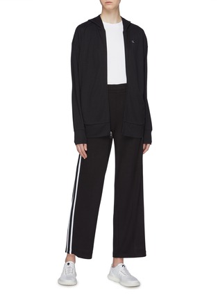 Figure View - Click To Enlarge - CALVIN KLEIN PERFORMANCE - Stripe outseam track pants