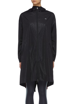 Main View - Click To Enlarge - CALVIN KLEIN PERFORMANCE - Drawstring waist funnel neck hooded jacket