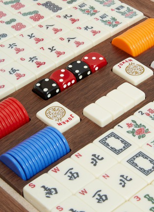 Mahjong game set, smoke