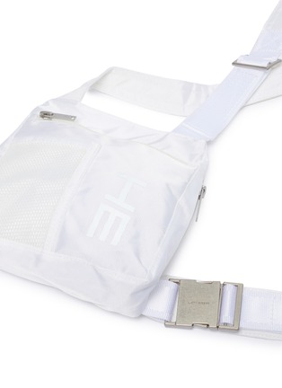 Detail View - Click To Enlarge - HELIOT EMIL - Logo print harness chest bag
