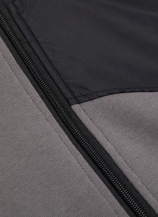  - HELIOT EMIL - Contrast panel patchwork half-zip hoodie