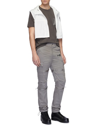 Figure View - Click To Enlarge - HELIOT EMIL - Reflective trim cropped vest