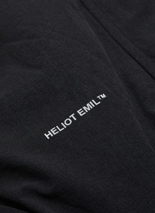  - HELIOT EMIL - Blur logo print zip bomber jacket