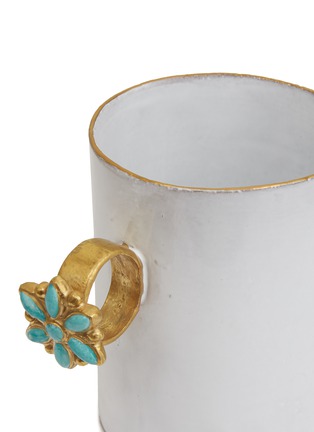 Detail View - Click To Enlarge - ASTIER DE VILLATTE - x Serena Carone cup – Blue Flower