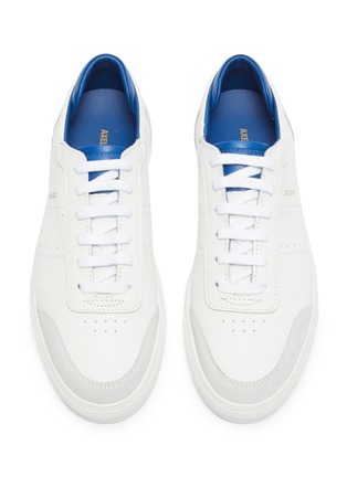 Detail View - Click To Enlarge - AXEL ARIGATO - 'Dunk' contrast collar leather sneakers