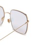 Detail View - Click To Enlarge - DIOR - 'Dior Stellaire' mirror metal oversized square sunglasses