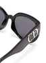 Detail View - Click To Enlarge - DIOR - Logo acetate geometric print butterfly frame sunglasses