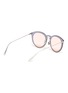 Figure View - Click To Enlarge - DIOR - 'Dior Ultimef' rimless mirror colourblock round sunglasses
