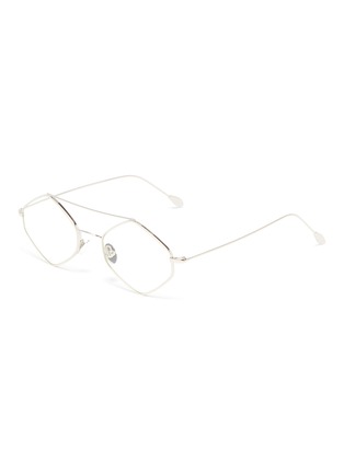 Main View - Click To Enlarge - SPEKTRE - 'Rigaut' metal hexagonal frame optical glasses