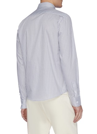 Back View - Click To Enlarge - EQUIL - Micro check shirt
