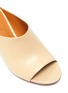 Detail View - Click To Enlarge - CLERGERIE - 'Aile' metal bar heel leather sandals