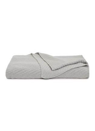 Main View - Click To Enlarge - MIKMAX - Diagonal cotton knit blanket – Taupe