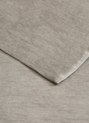 Detail View - Click To Enlarge - MIKMAX - Cotton jersey twin size duvet set – Taupe