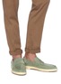 Figure View - Click To Enlarge - SANTONI - Nubuck leather penny loafers