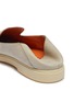  - SANTONI - Nubuck leather step-in loafers