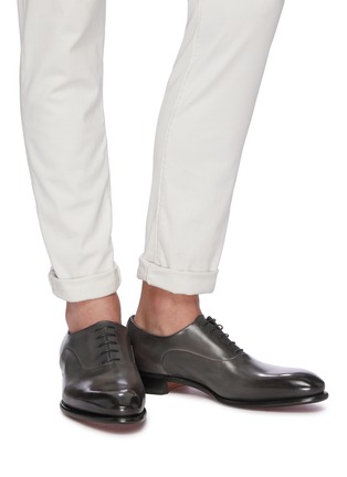 Figure View - Click To Enlarge - SANTONI - Leather Oxfords