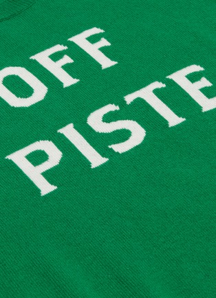  - FRAME - 'Off Piste' slogan intarsia wool-cashmere sweater