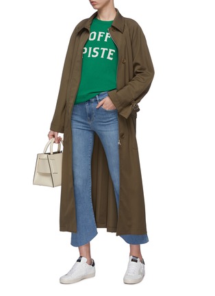 Figure View - Click To Enlarge - FRAME - 'Off Piste' slogan intarsia wool-cashmere sweater