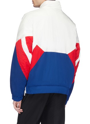 Back View - Click To Enlarge - ALEXANDER WANG - Logo embroidered colourblock half-zip track top