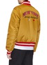 Back View - Click To Enlarge - ALEXANDER WANG - Logo slogan embroidered reversible varsity jacket